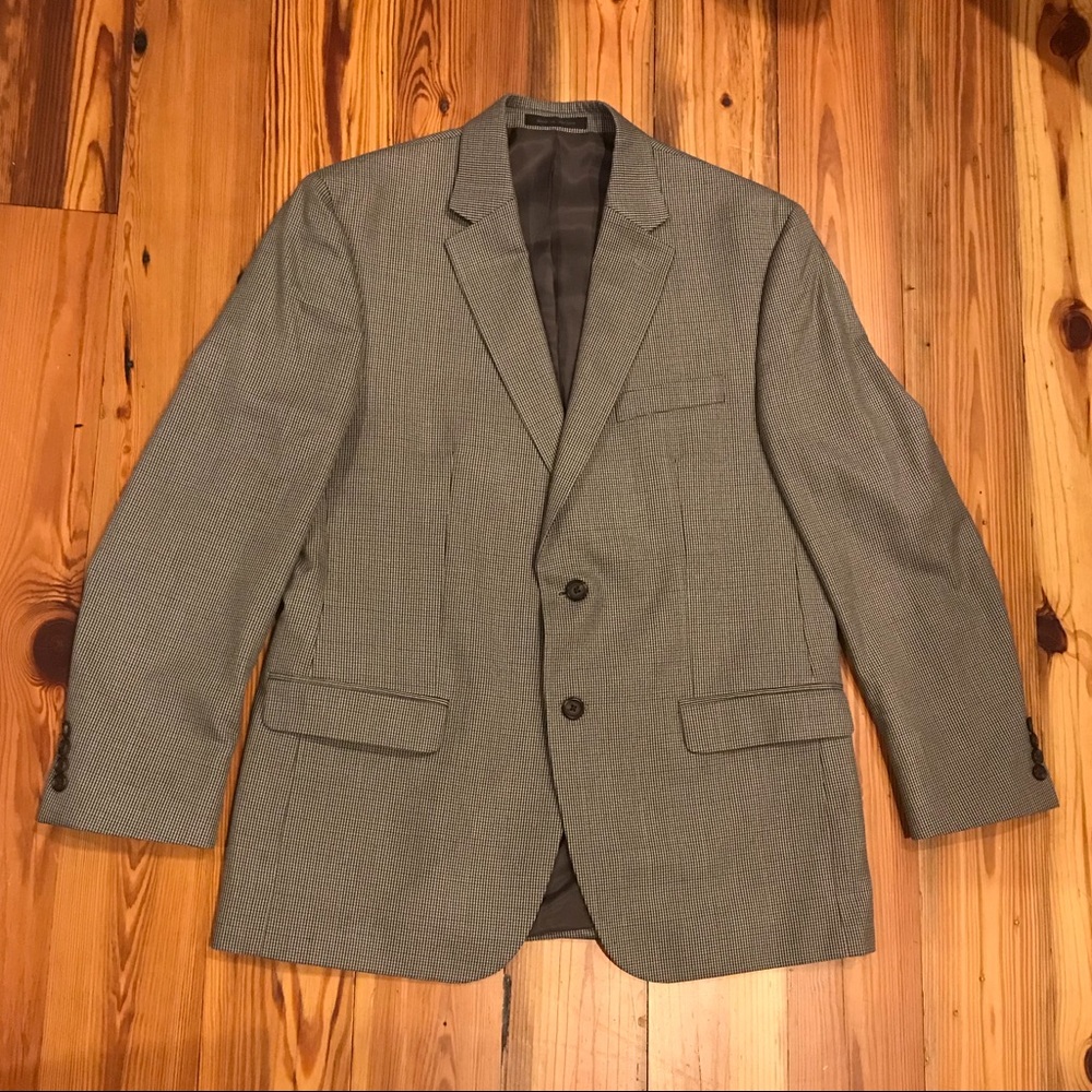 Men’s RALPH LAUREN houndstooth sport coat, sz 42R.